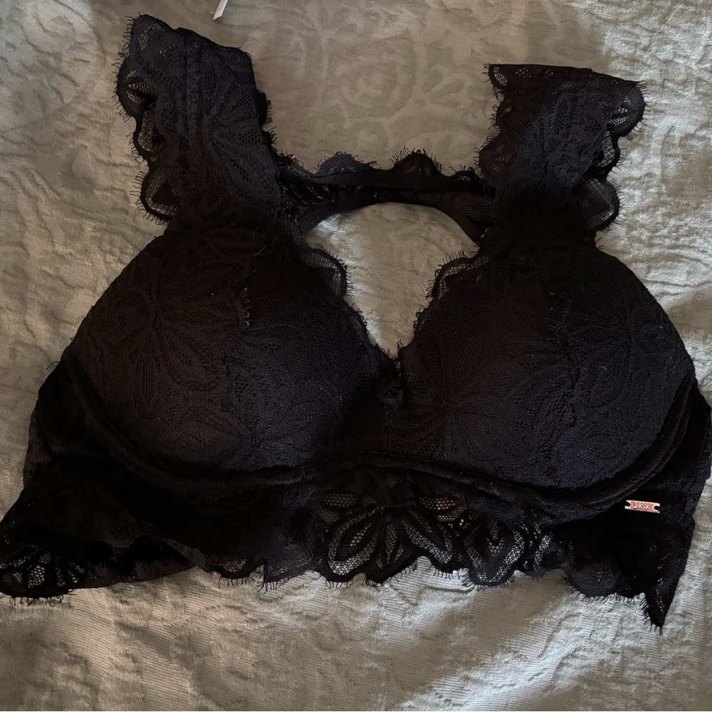 PINK Victoria's Secret Black Lace Bra